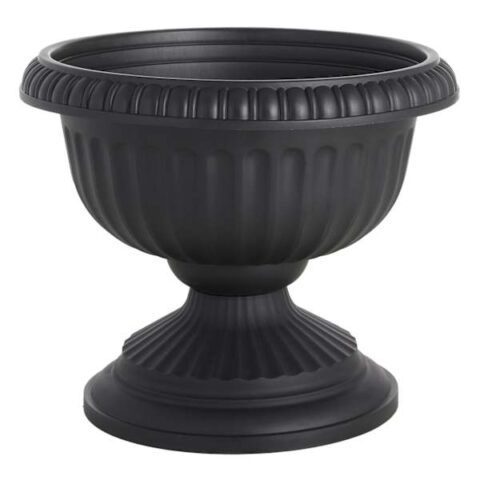 2-Piece Black Grecian Urn Outdoor Planter, 14.5, Plastic, sold by At Home