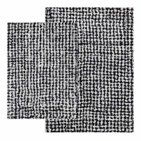 2-Piece Georgia Grey Bath Rug Set, 20X30/17X24, Polyester, sold by At Home