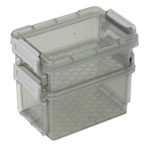 2-Piece Grey Storage Box Set, Plastic, sold by At Home
