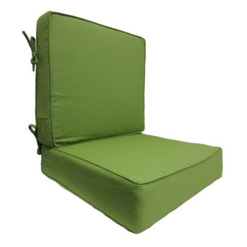 2-Piece Lime Green Canvas Deep Seat Cushion, Polyester, sold by At Home