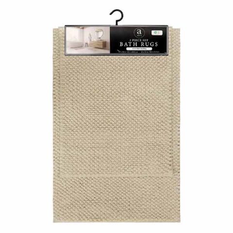 2-Piece Natural Greta Zig Zag Noodle Rug Set, Polyester, sold by At Home