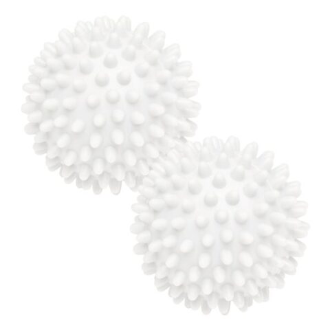 2-Piece White Dryer Balls, Plastic, sold by At Home