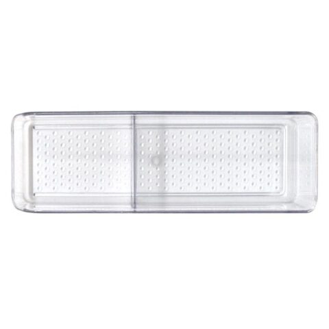 2-Section Narrow Storage Bin, Clear, Plastic, sold by At Home