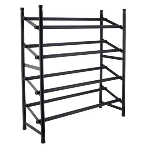 2-Tier Standing Shoe Rack, Mount Black, Metal, sold by At Home