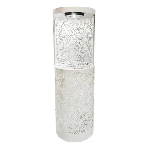 2-Tier White Metal Plant Stand With Solar Light, Large, sold by At Home