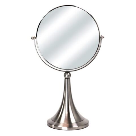 2-Way Silver Metal Vanity Mirror, 15", Metallic, sold by At Home