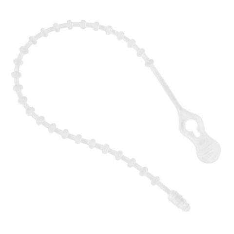 20-Count Decorating Ties, 4", White, Plastic, sold by At Home