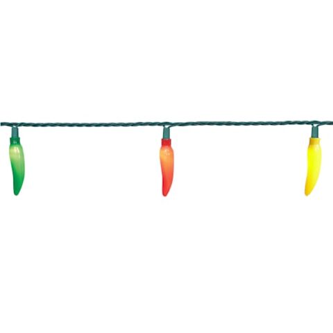 20-Count Led Chili Pepper String Lights, Plastic, sold by At Home