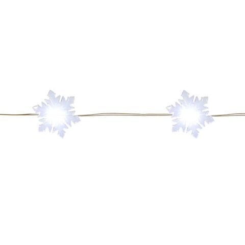 20-Count Led Cool White Snowflake Wire Lights, Plastic, sold by At Home