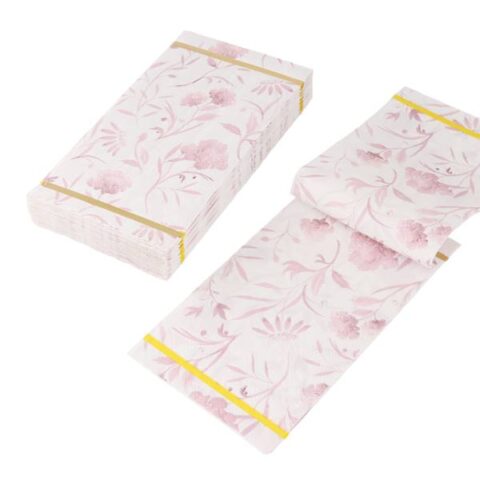 20-Count Pink Floral Guest Napkins, Paper, sold by At Home