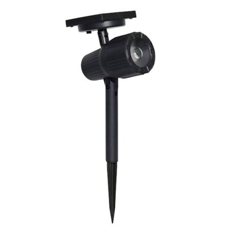 20-Lumen Solar Black Spotlight, Plastic, sold by At Home
