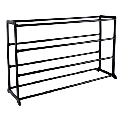 20-Pair Standing Shoe Rack, Black, Plastic, sold by At Home
