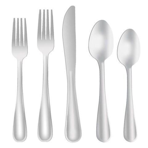 20-Piece Bayley Flatware Set, Silver, Metallic, sold by At Home