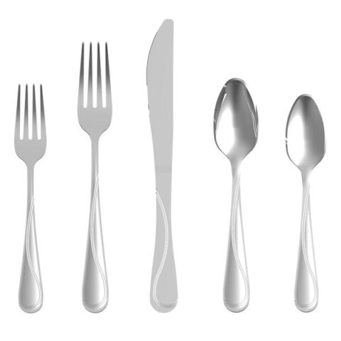 20-Piece Kendrick Flatware Set, Metallic, sold by At Home