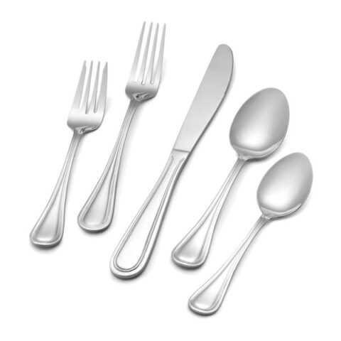 20-Piece Rockport Flatware Set, Silver, Stainless Steel, sold by At Home