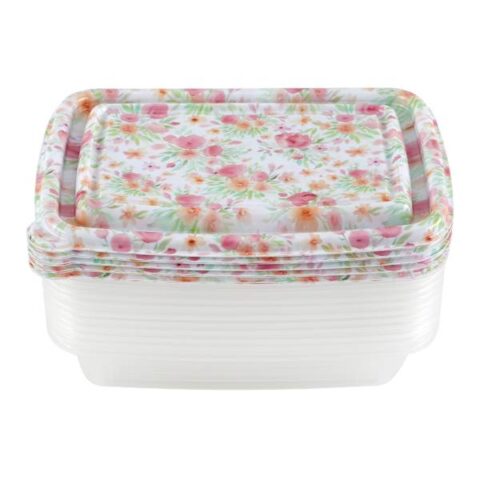 20-Piece Roses Rectangle Food Storage Set, Plastic, sold by At Home