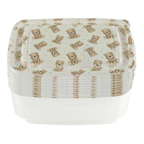 20-Piece Teddy Bear Food Storage Set, Plastic, sold by At Home