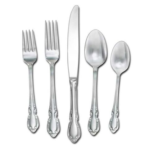 20-Piece Vienna Flatware Set, Silver, Stainless Steel, sold by At Home