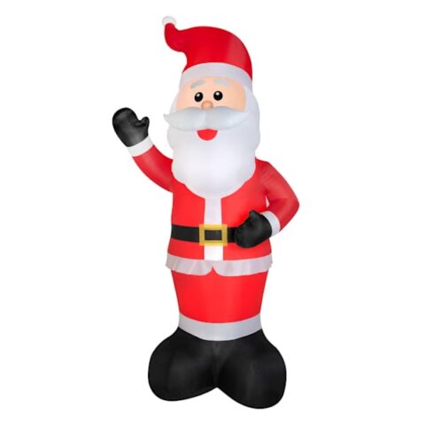 20Ft Colossal Santa Inflatable, Red, Fabric, sold by At Home