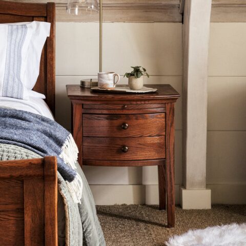 2 Drawer Bedside Table – Winchcombe Dark Oak – The Cotswold Company