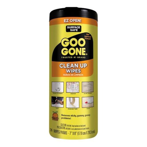 24-Count Goo Gone Tough Task Wipes, Black, sold by At Home