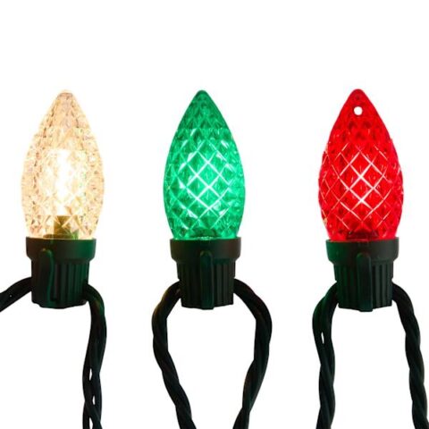 25-Count Red, White & Green Led Lights, 170.4", Plastic, sold by At Home