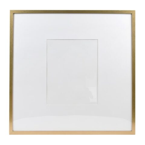 25" Gold Matted To Wall Frame, Wood