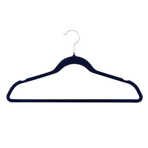25-Pack Flocked Suit Hanger, Navy, Yellow, Plastic, sold by At Home