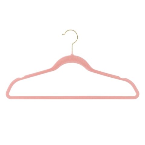 25-Pack Flocked Suit Hanger, Pink, Plastic, sold by At Home