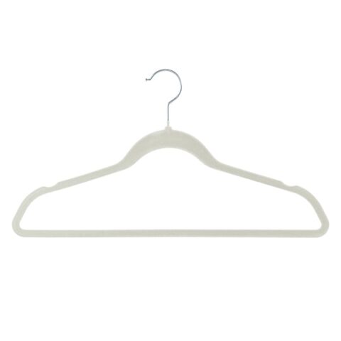 25-Pack Velvet Hangers, Bright White, sold by At Home