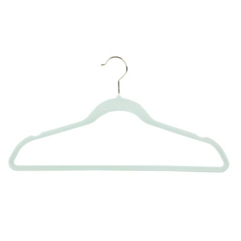 25-Pack Velvet Hangers, Clearly Aqua, Green, sold by At Home
