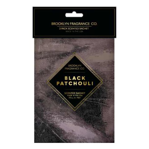 3-Count Black Patchouli Scented Sachets, Paper, sold by At Home