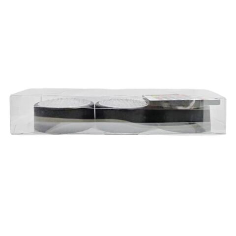 3-Count Black Tealight Candles, White, Plastic, sold by At Home