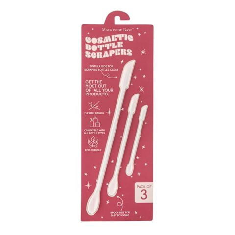 3-Count Cosmetic Bottle Scrapers, Red, sold by At Home
