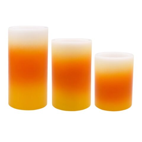 3-Count Led Pillar Candle, Wax, sold by At Home