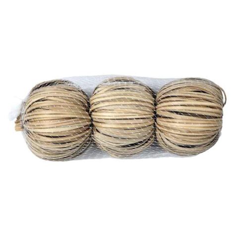3-Count Neutral Seagrass Pumpkins, sold by At Home
