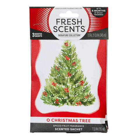 3-Count O' Christmas Tree Scented Sachets, Paper, sold by At Home