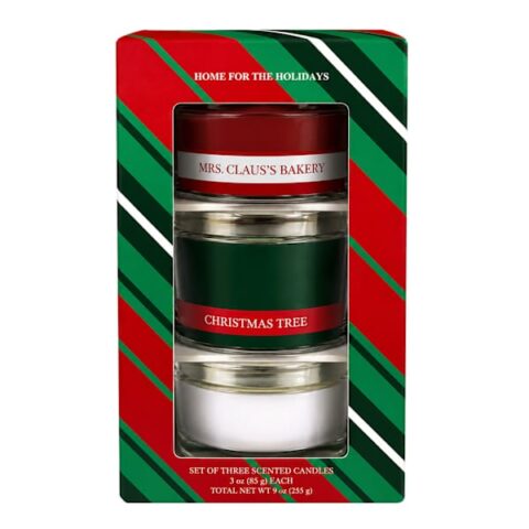 3-Count Tin Candle, 3Oz, Wax, sold by At Home