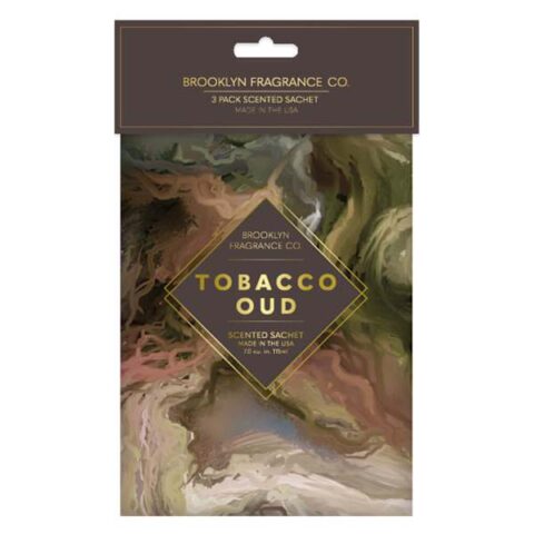 3-Count Tobacco Oud Scented Sachet, Paper, sold by At Home