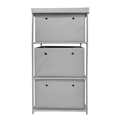 3-Drawer Diy Standing Organizer, Light Grey, Fabric, sold by At Home