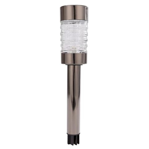 3-Lumen Silver Wren Solar Pathway Light, Metal/glass, sold by At Home