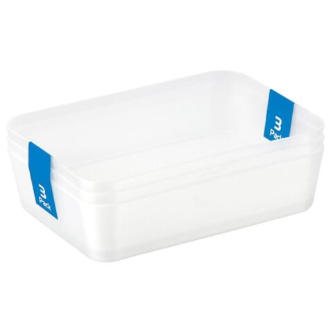 3-Pack Clear Basic Trend Drawer Organizer, Plastic, sold by At Home