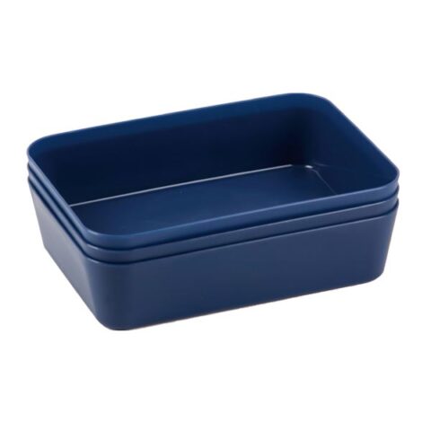 3-Pack Drawer Organizer, Blue, Plastic, sold by At Home