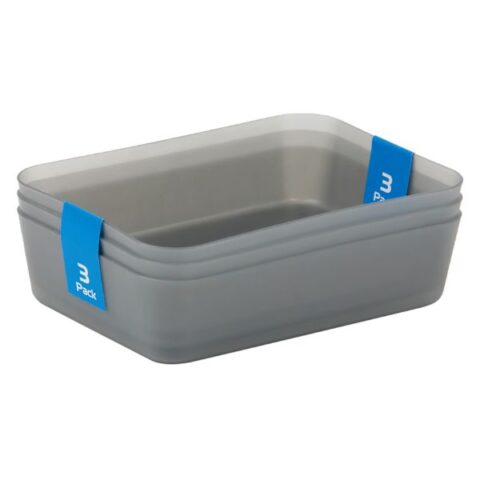 3-Pack Drawer Organizer, Grey, Plastic, sold by At Home