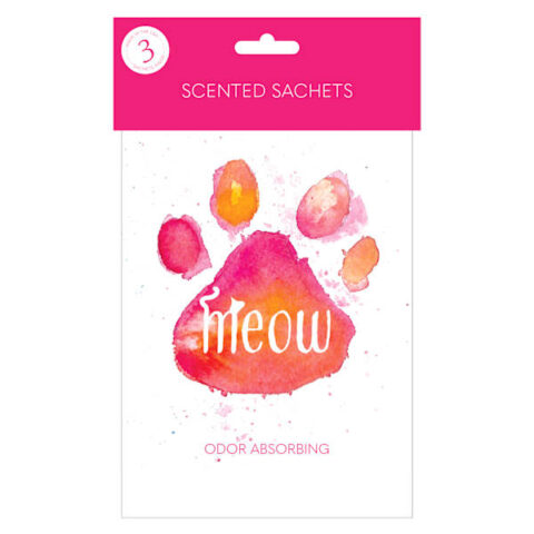 3-Pack Pink Meow Scented Sachets, Paper, sold by At Home