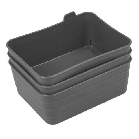 3-Pack Storage Sort Bin, Grey, Plastic, sold by At Home
