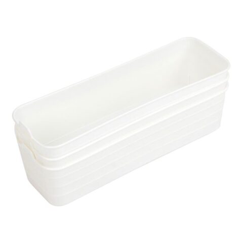 3-Pack Storage Sort Bin, White, Plastic, sold by At Home