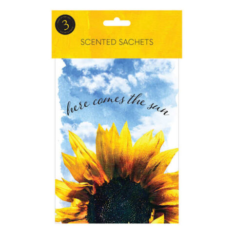 3-Pack Sunflower Scented Sachet, Paper, sold by At Home