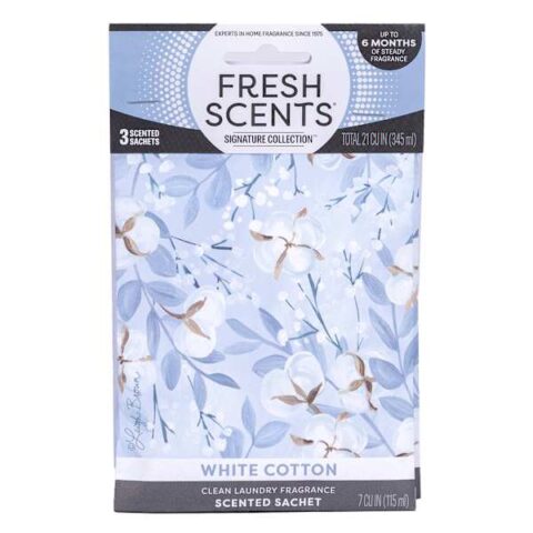 3-Pack White Cotton Scented Sachets, Paper, sold by At Home