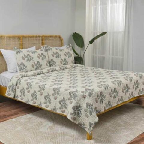 3-Piece Floral Matelasse Coverlet Set, King, Cotton, sold by At Home